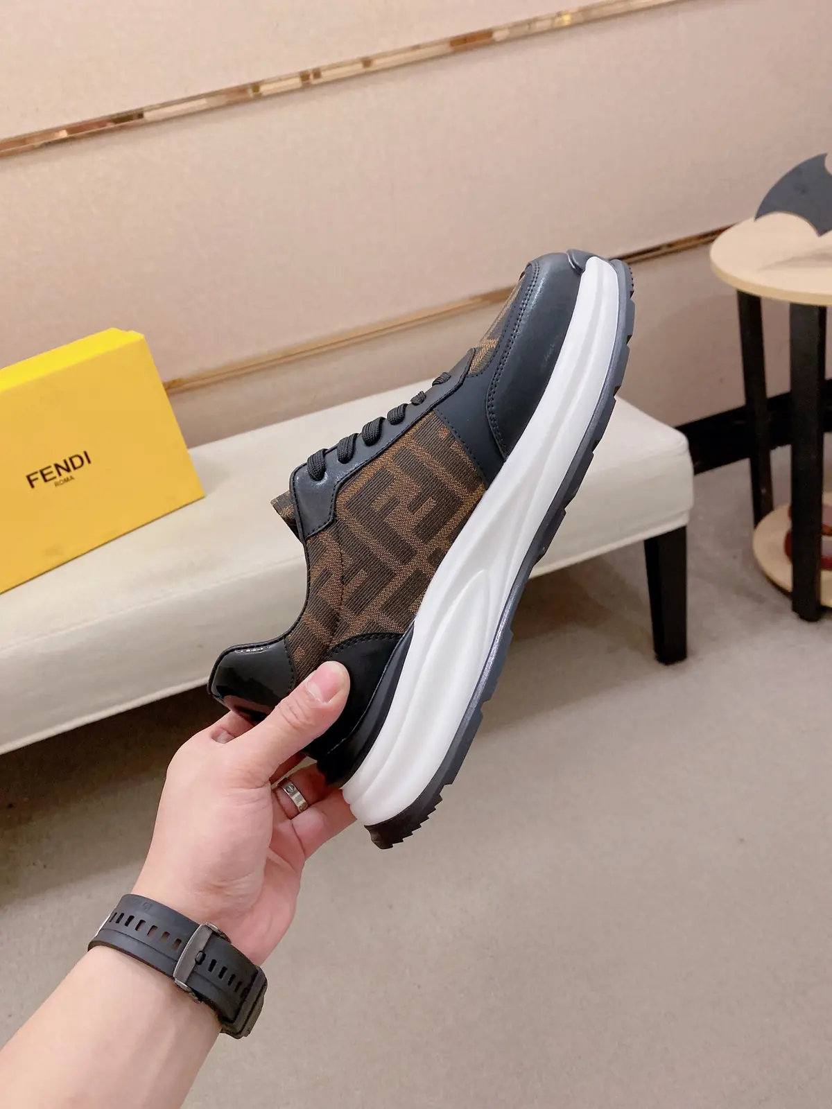 Fendi Style Leather Men's Shoes Lookbook Reference image 5