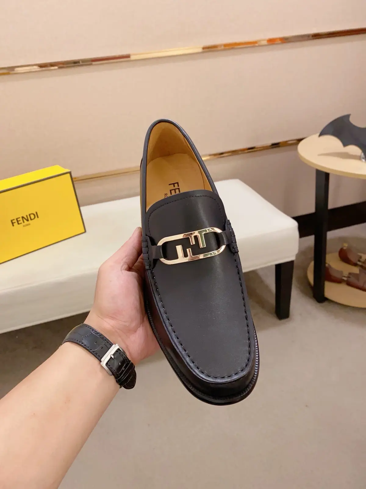Fendi Style Leather Men's Shoes Lookbook Reference image 2