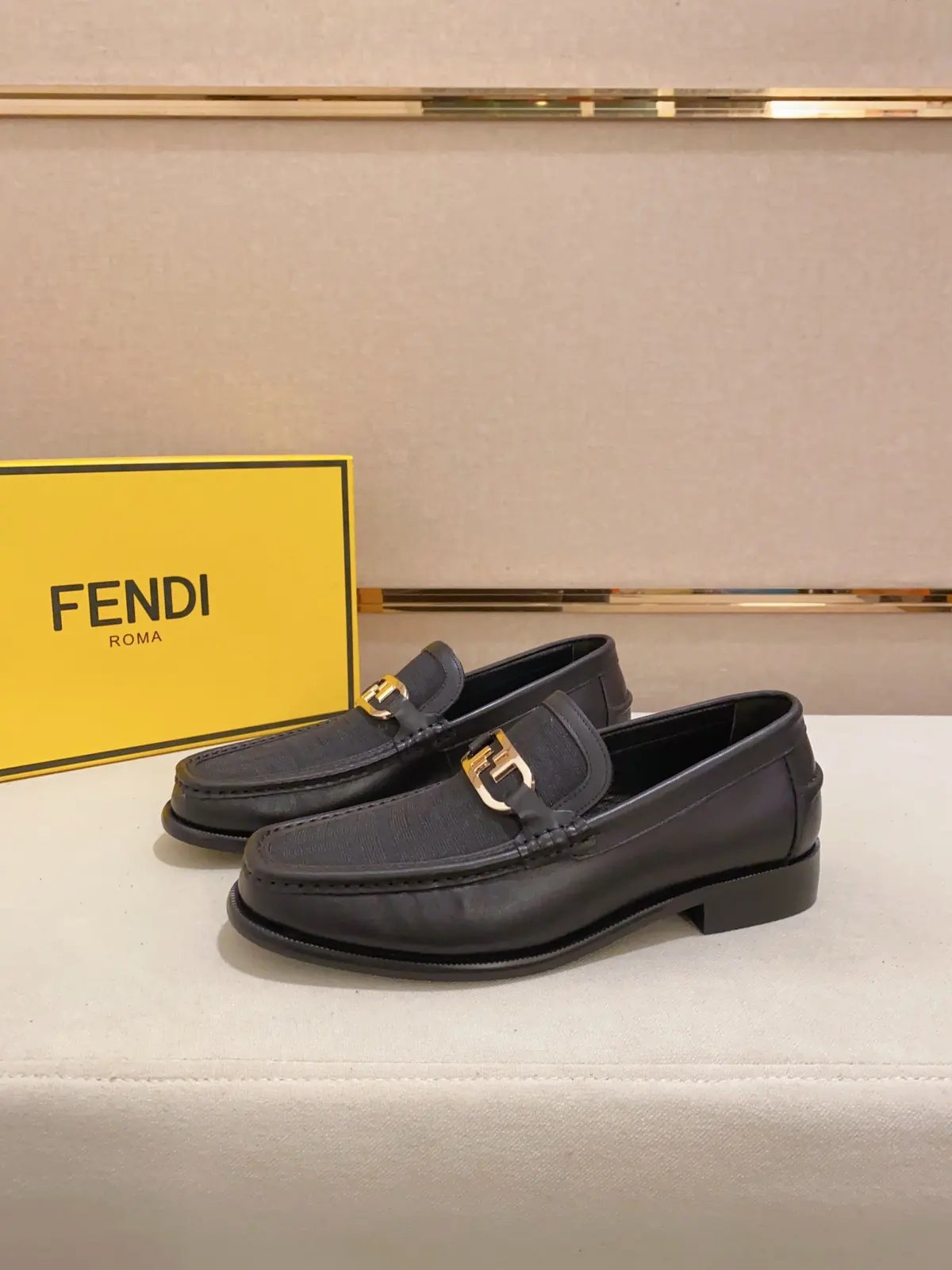 Fendi Style Leather Men's Shoes Lookbook Reference image 3