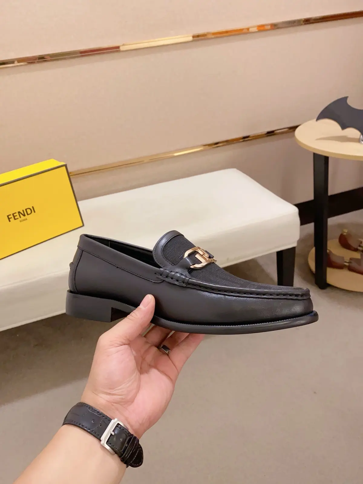 Fendi Style Leather Men's Shoes Lookbook Reference image 4
