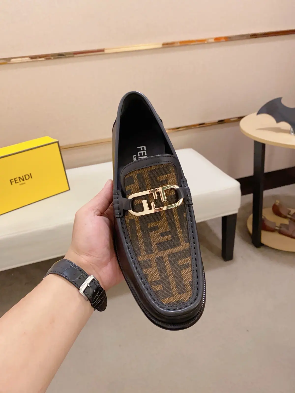 Fendi Style Leather Men's Shoes Lookbook Reference image 2
