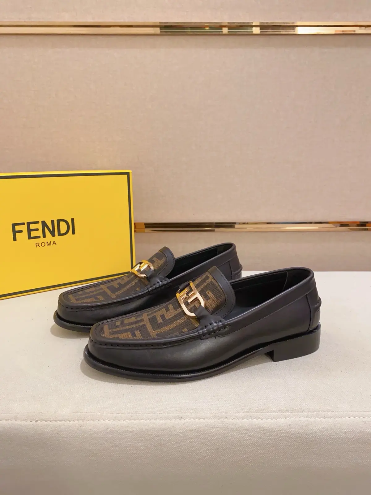 Fendi Style Leather Men's Shoes Lookbook Reference image 3