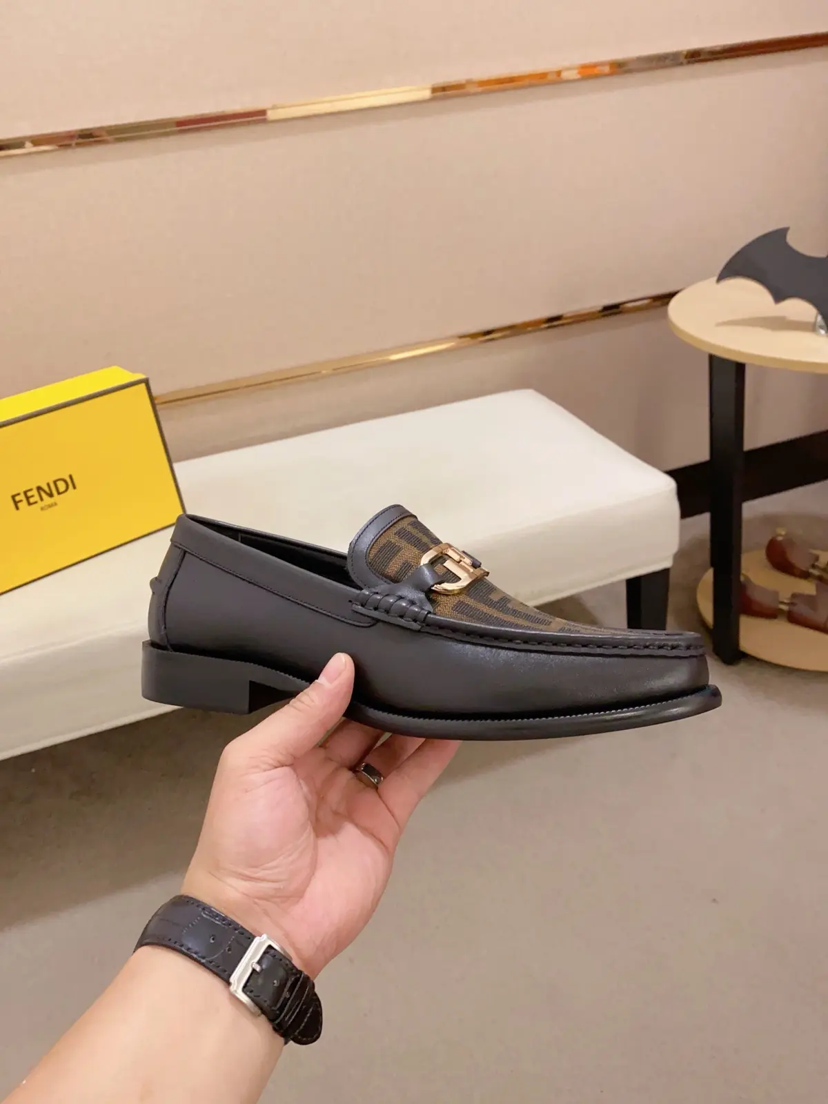 Fendi Style Leather Men's Shoes Lookbook Reference image 4