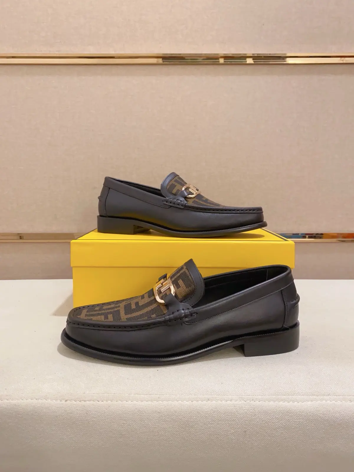 Fendi Style Leather Men's Shoes Lookbook Reference image 5
