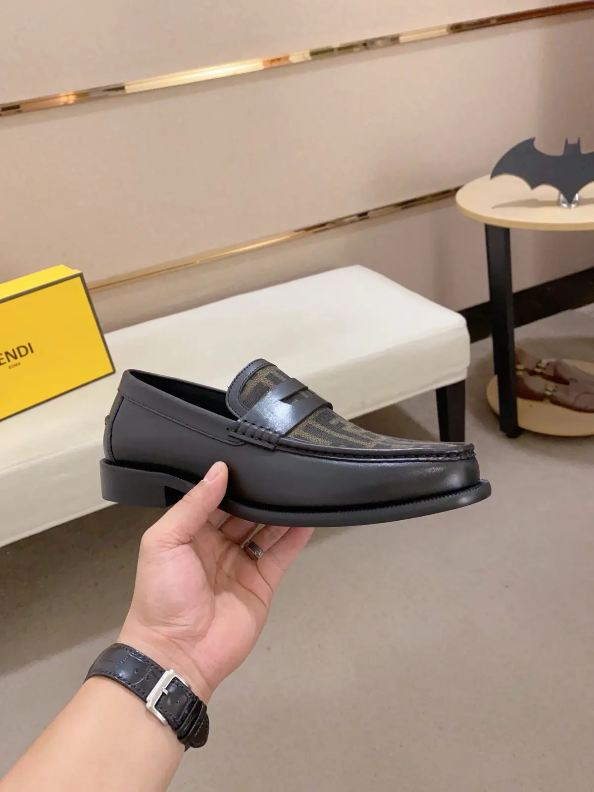 Fendi Style Leather Men's Shoes Lookbook Reference image 4
