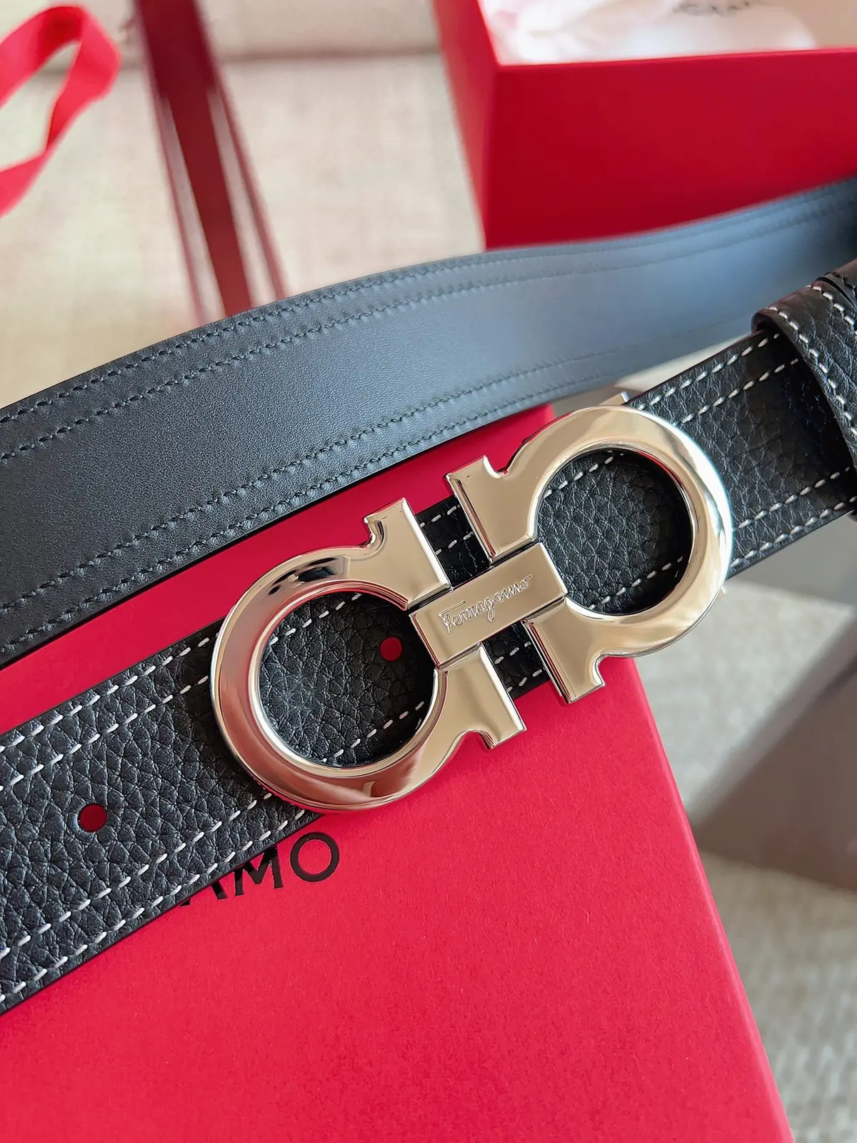 Ferragamo（男） Style Leather Men's Belts Lookbook Reference image 4