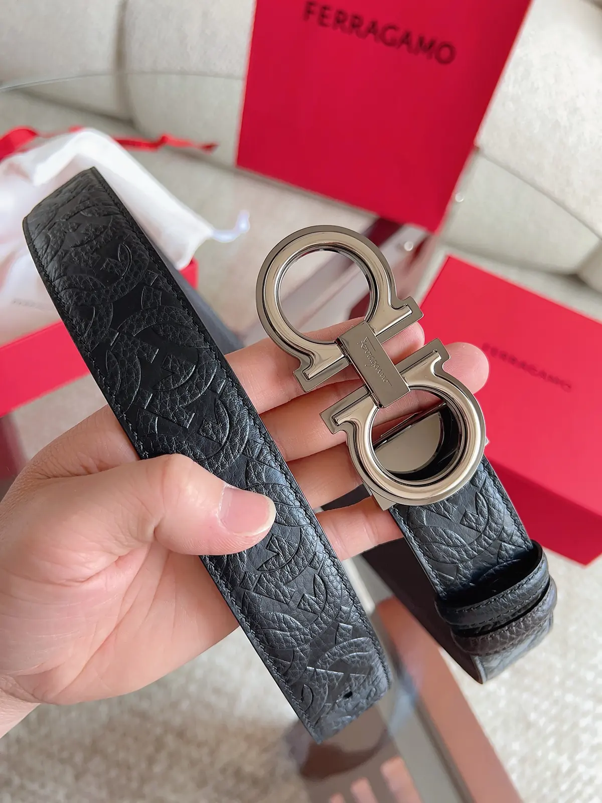 Ferragamo（男） Style Leather Men's Belts Lookbook Reference image 2