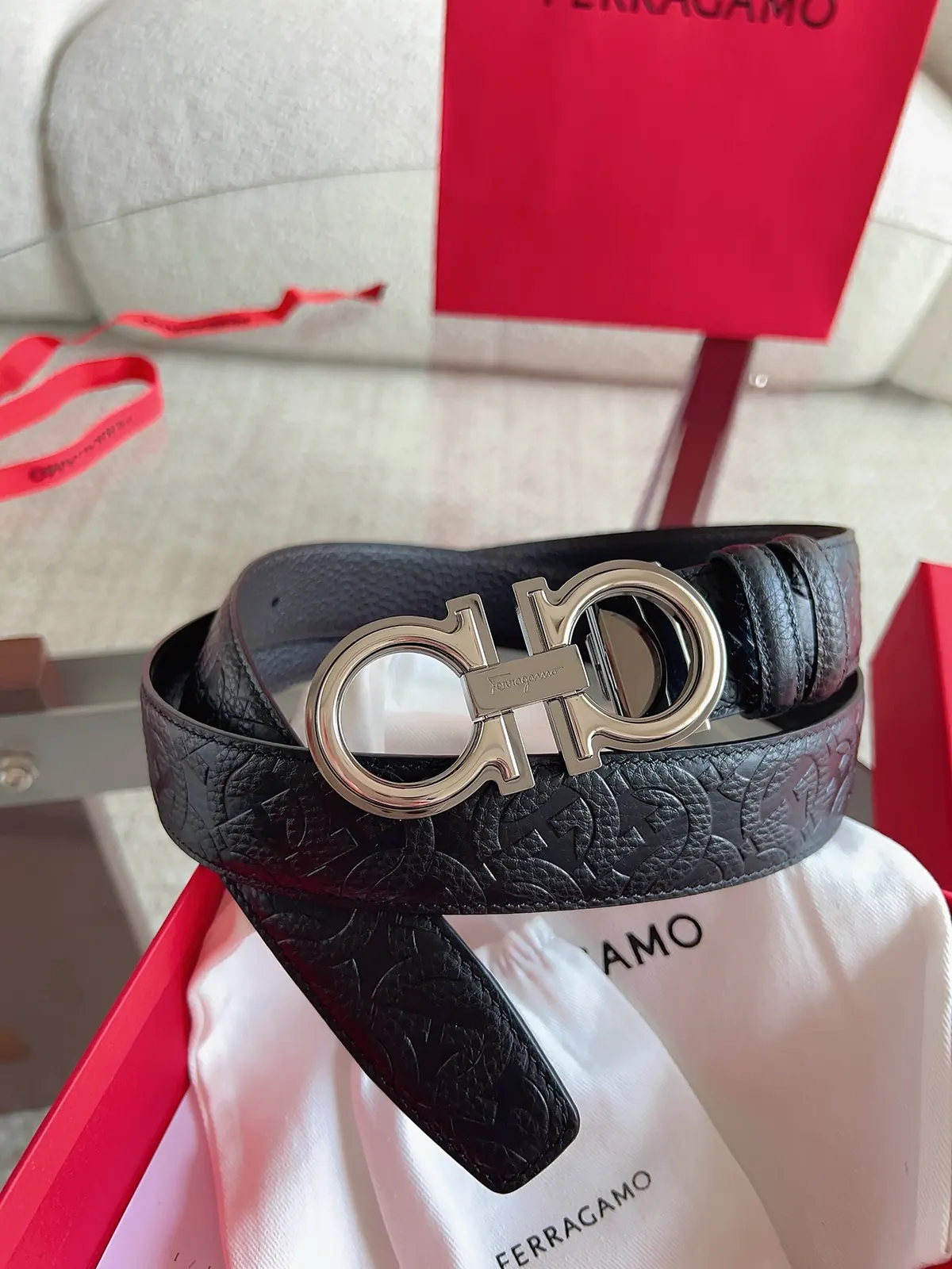 Ferragamo（男） Style Leather Men's Belts Lookbook Reference image 5