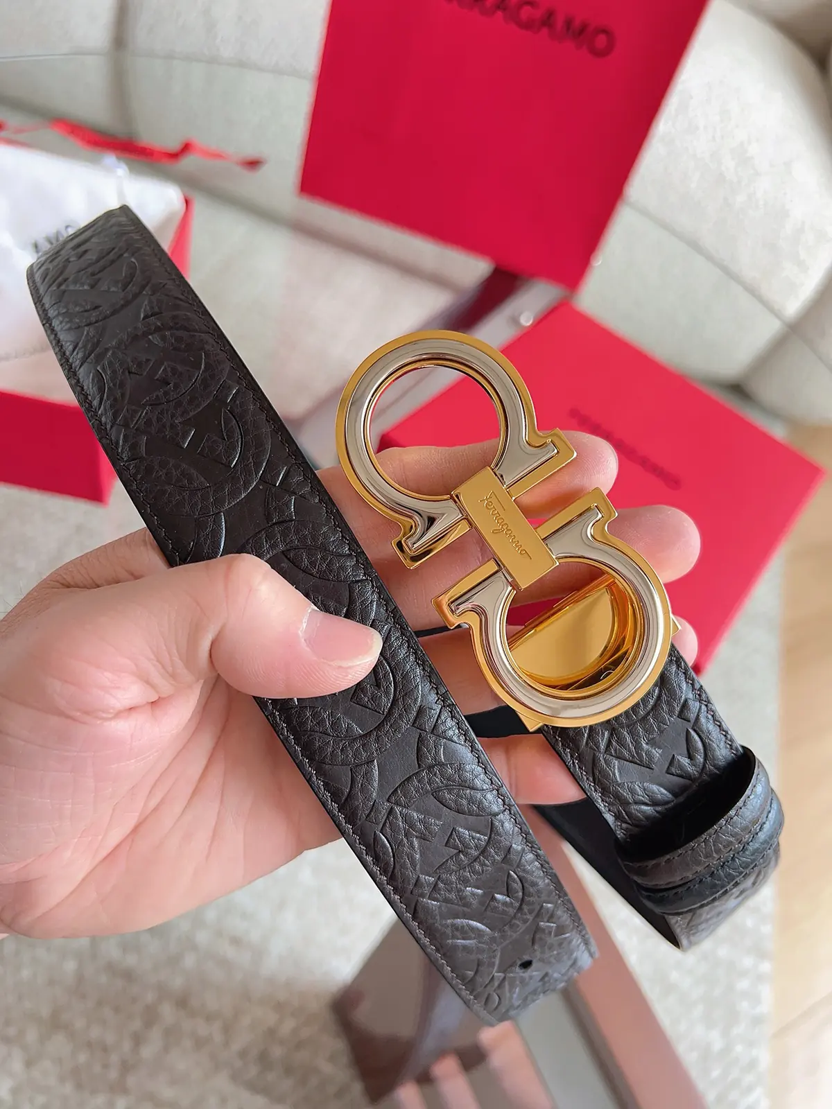 Ferragamo（男） Style Leather Men's Belts Lookbook Reference image 2