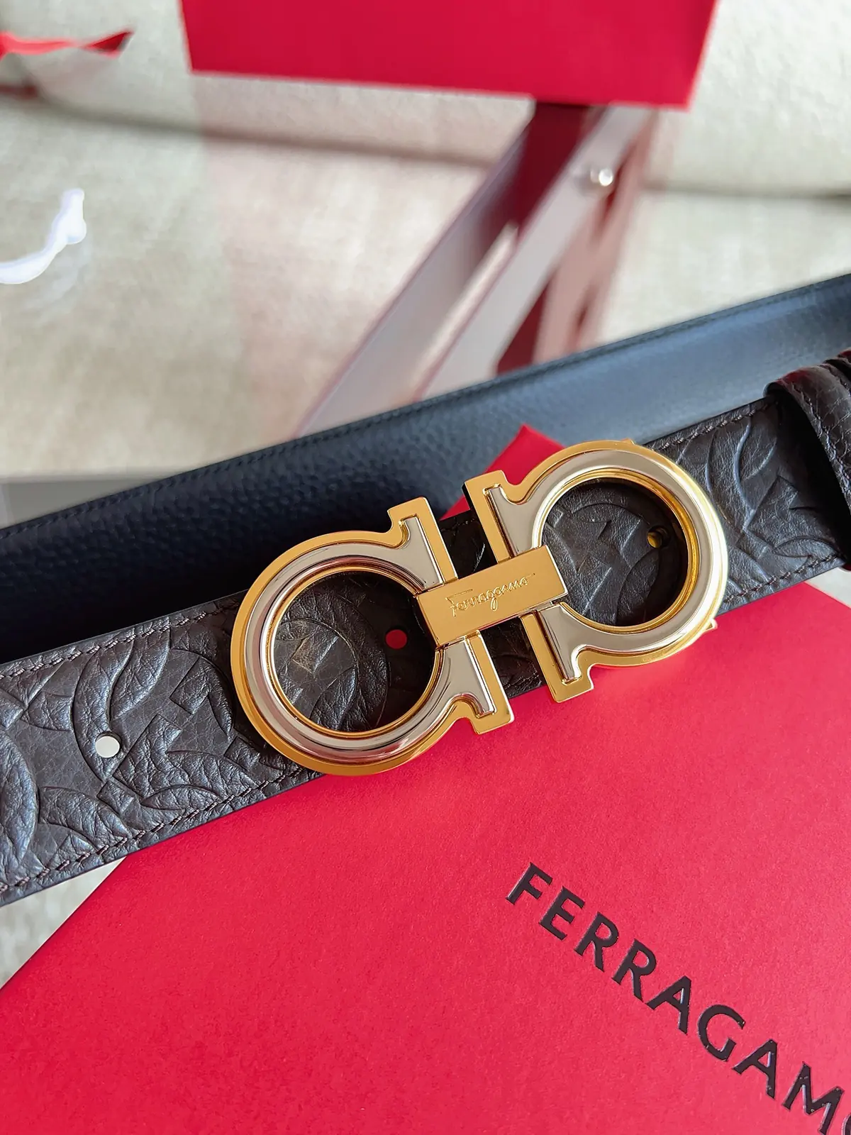 Ferragamo（男） Style Leather Men's Belts Lookbook Reference image 4