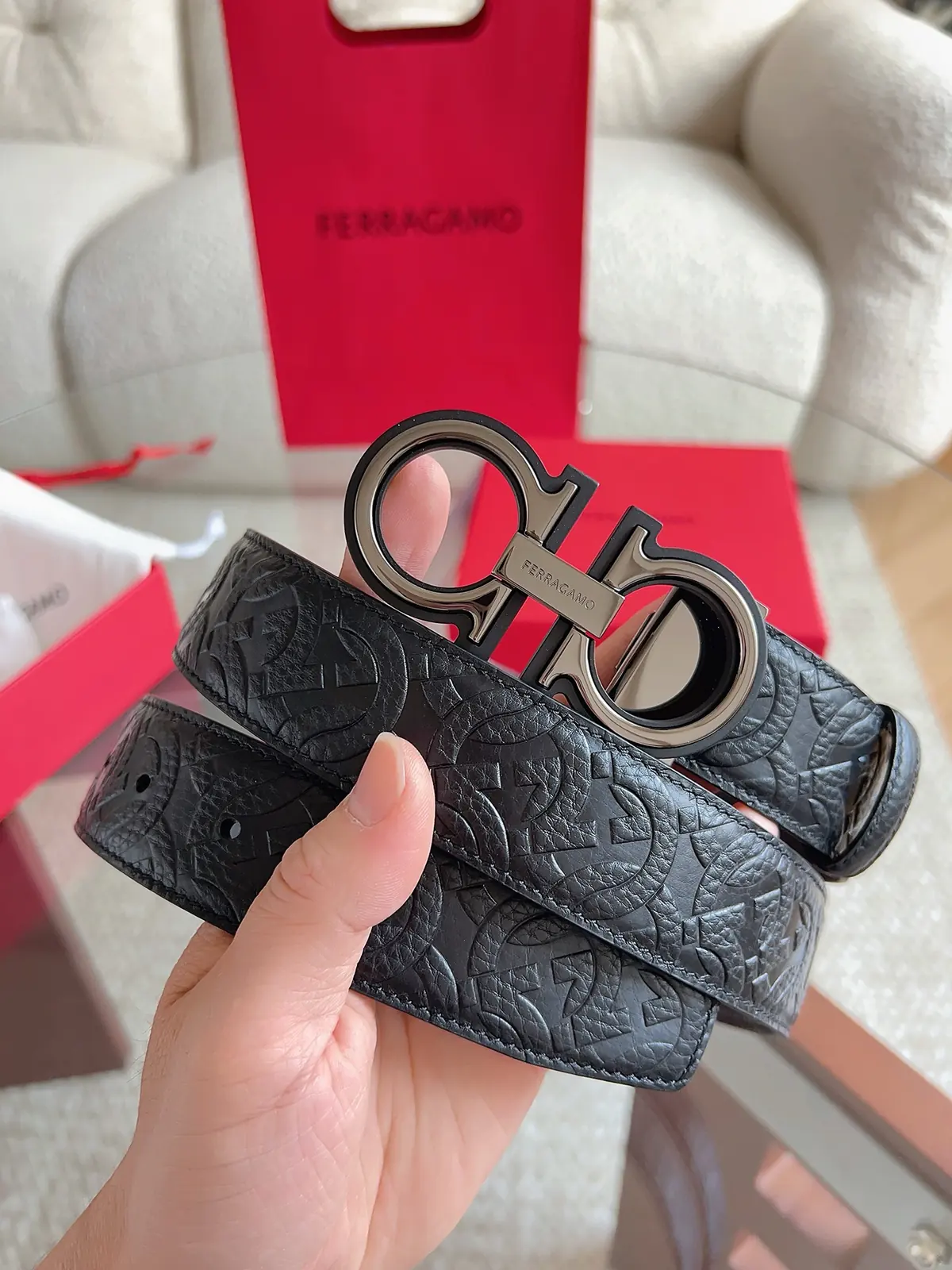 Ferragamo（男） Style Leather Men's Belts Lookbook Reference image 1