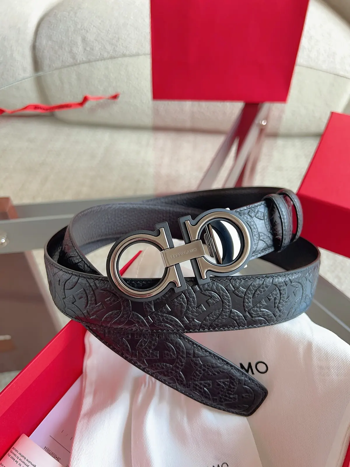 Ferragamo（男） Style Leather Men's Belts Lookbook Reference image 6
