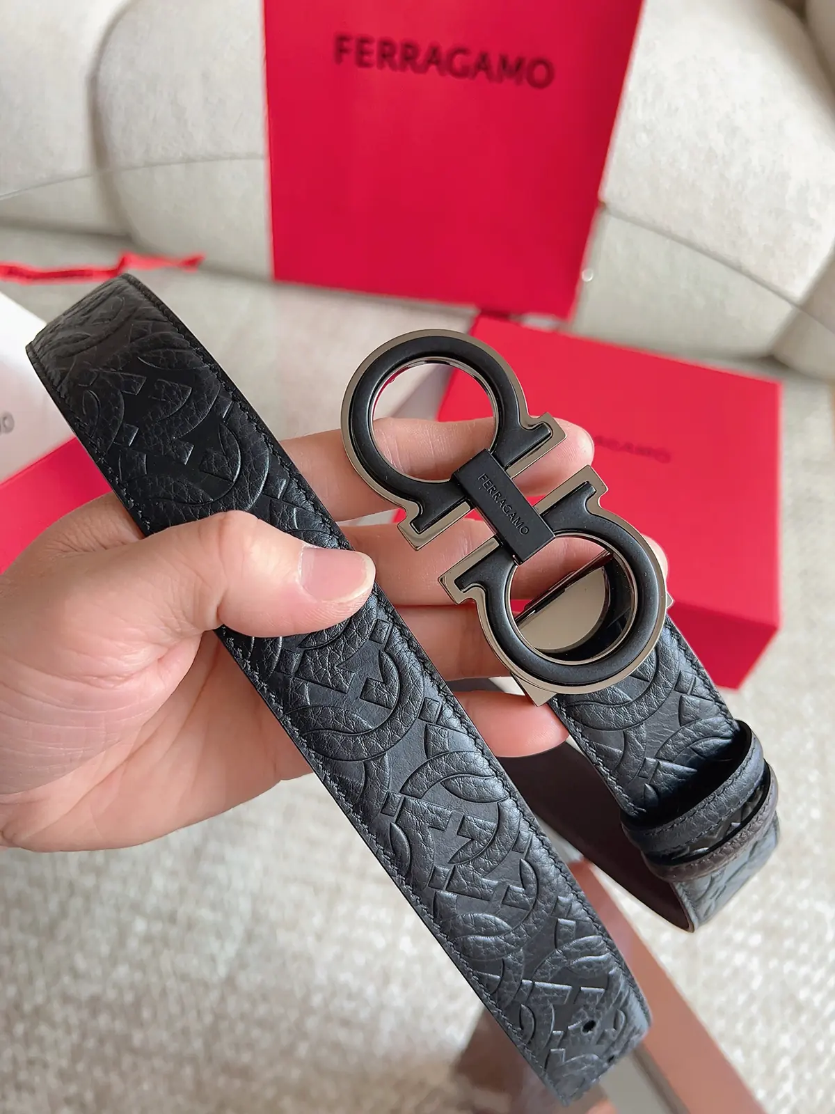 Ferragamo（男） Style Leather Men's Belts Lookbook Reference image 2