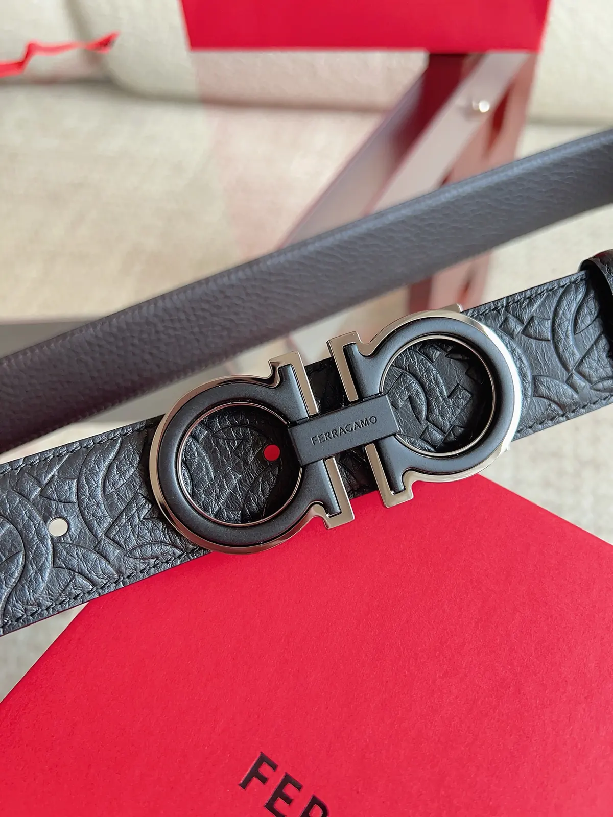 Ferragamo（男） Style Leather Men's Belts Lookbook Reference image 4