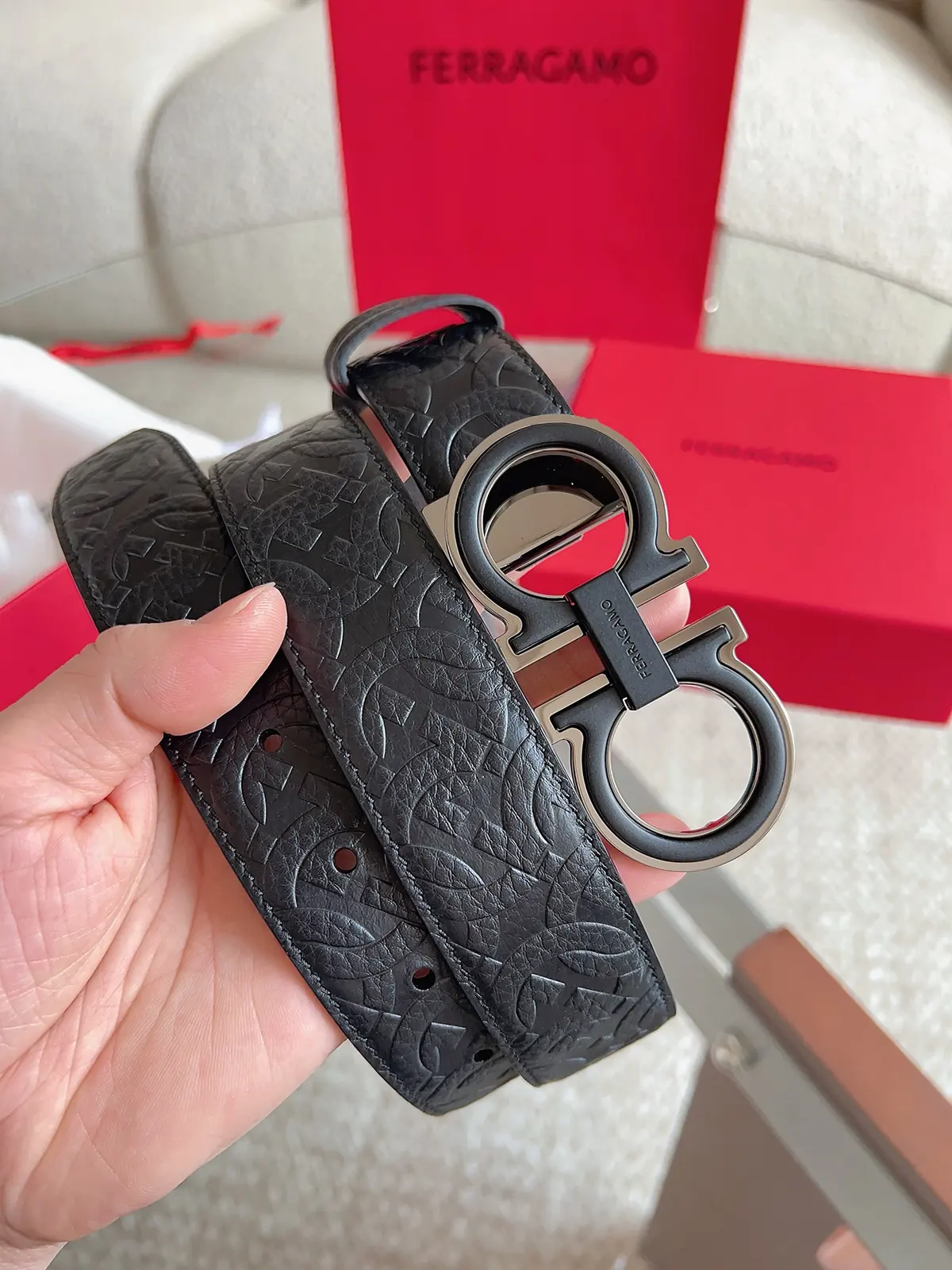 Ferragamo（男） Style Leather Men's Belts Lookbook Reference image 5