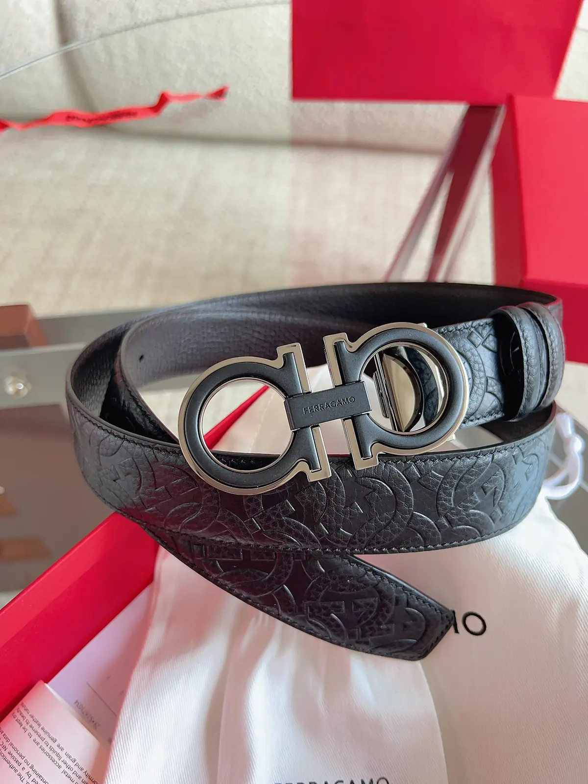 Ferragamo（男） Style Leather Men's Belts Lookbook Reference image 6