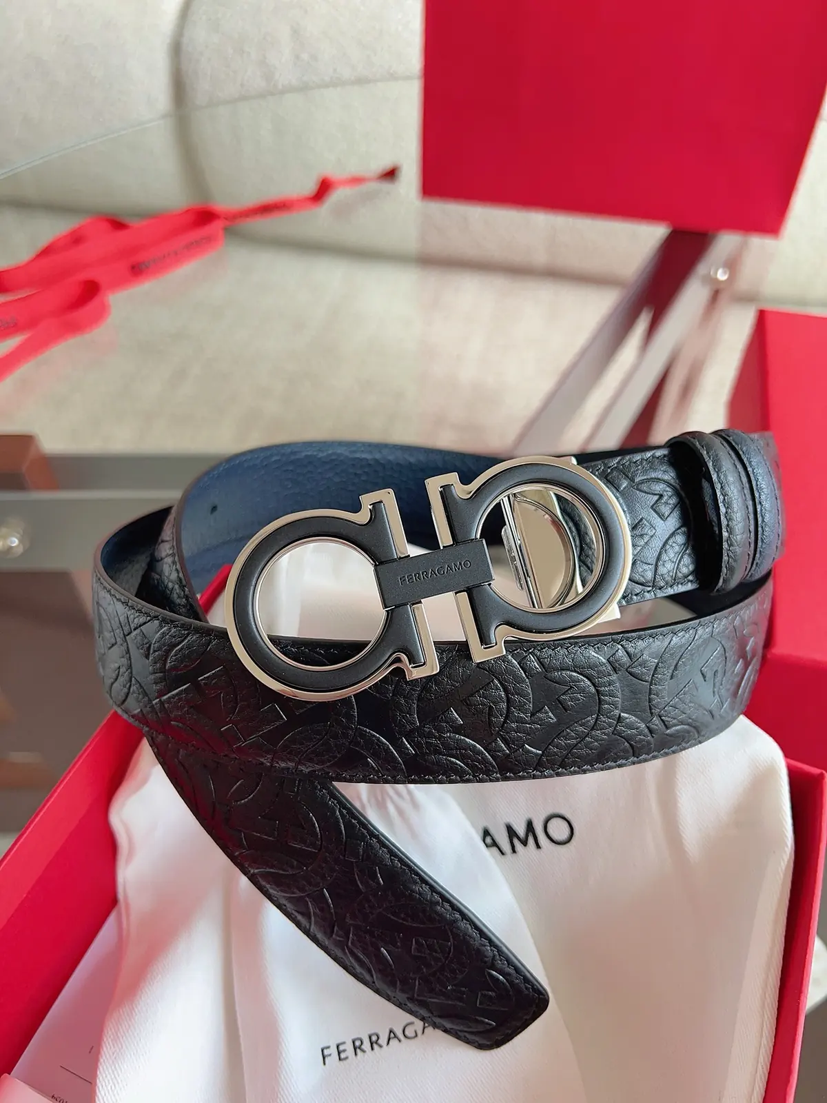 Ferragamo（男） Style Leather Men's Belts Lookbook Reference image 5