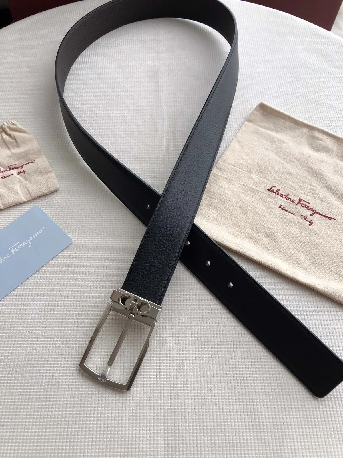 Ferragamo（男） Style Leather Men's Belts Lookbook Reference image 6