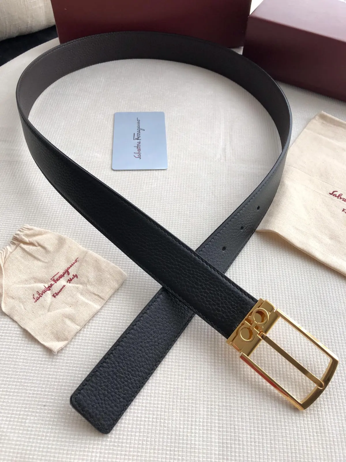 Ferragamo（男） Style Leather Men's Belts Lookbook Reference image 5
