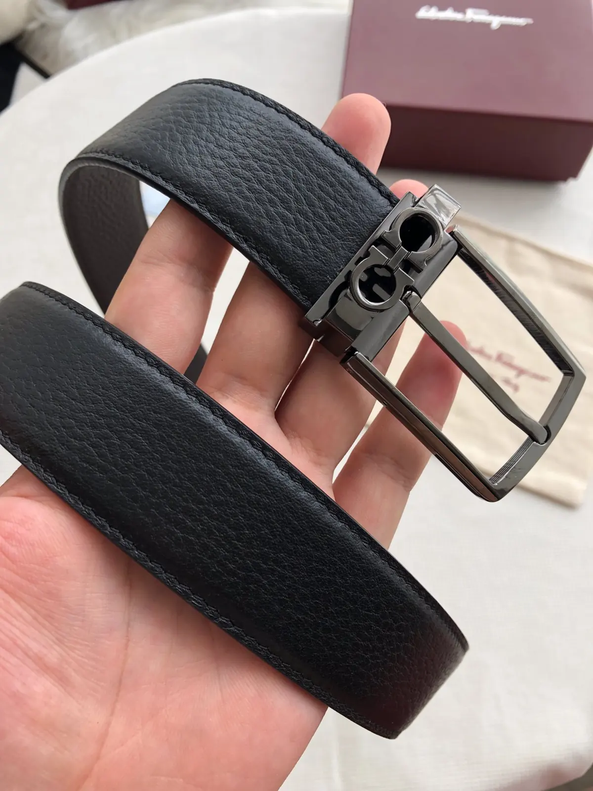 Ferragamo（男） Style Leather Men's Belts Lookbook Reference image 2