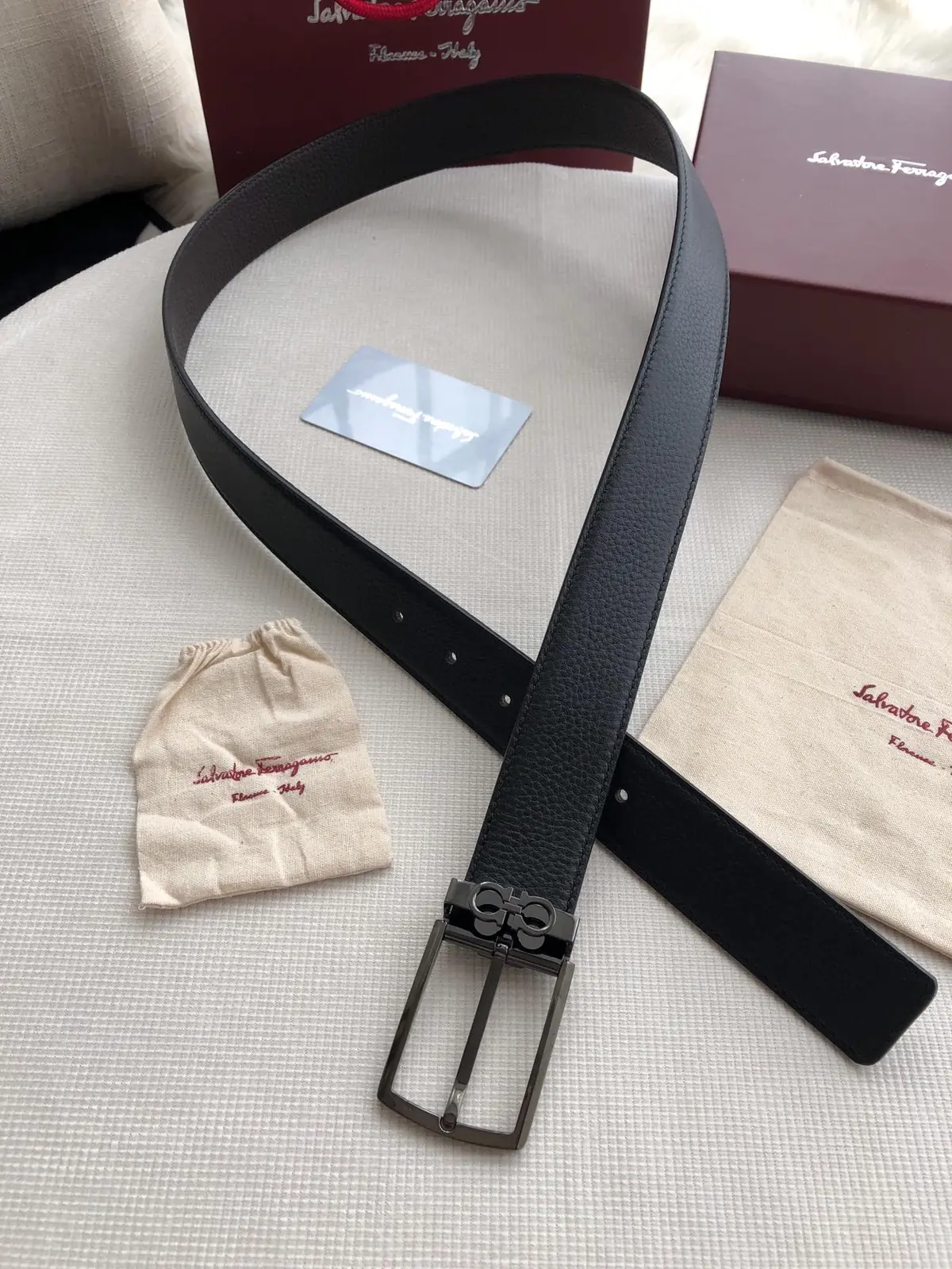 Ferragamo（男） Style Leather Men's Belts Lookbook Reference image 5