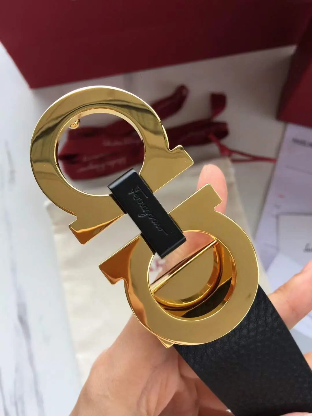 Ferragamo（男） Style Leather Men's Belts Lookbook Reference image 5