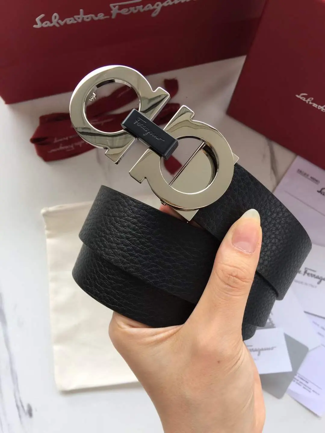 Ferragamo（男） Style Leather Men's Belts Lookbook Reference image 1