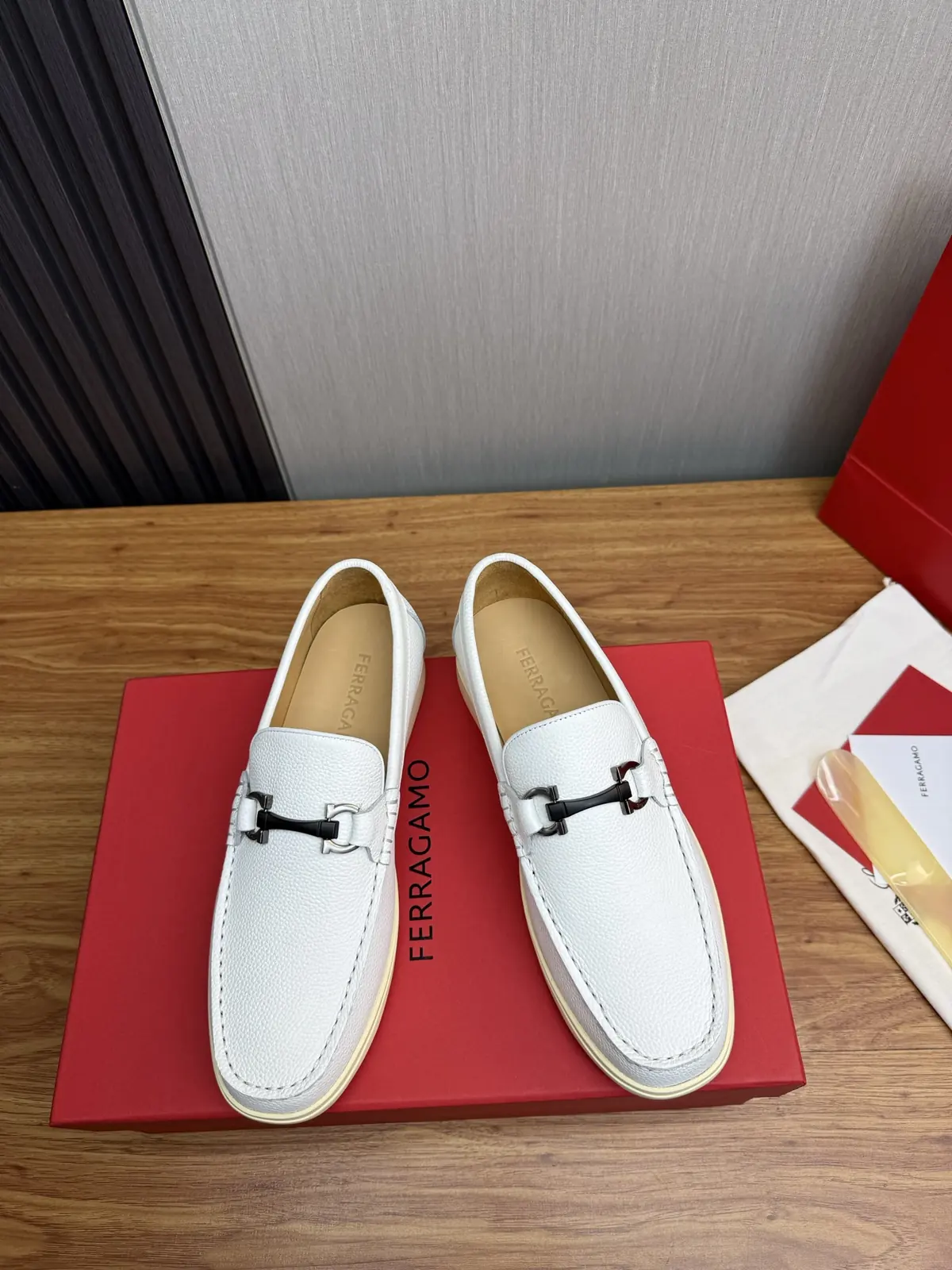 Ferragamo Style Leather Men's Shoes Lookbook Reference image 2