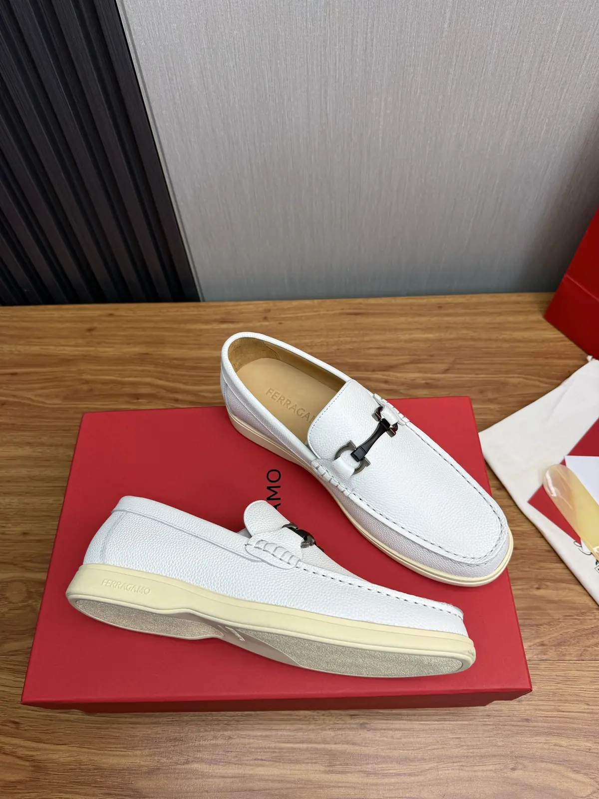 Ferragamo Style Leather Men's Shoes Lookbook Reference image 6