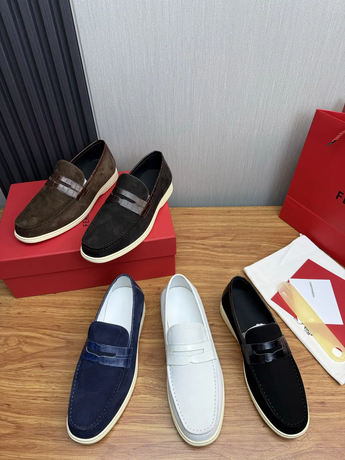 Ferragamo Style Leather Men's Shoes Lookbook Reference image 1