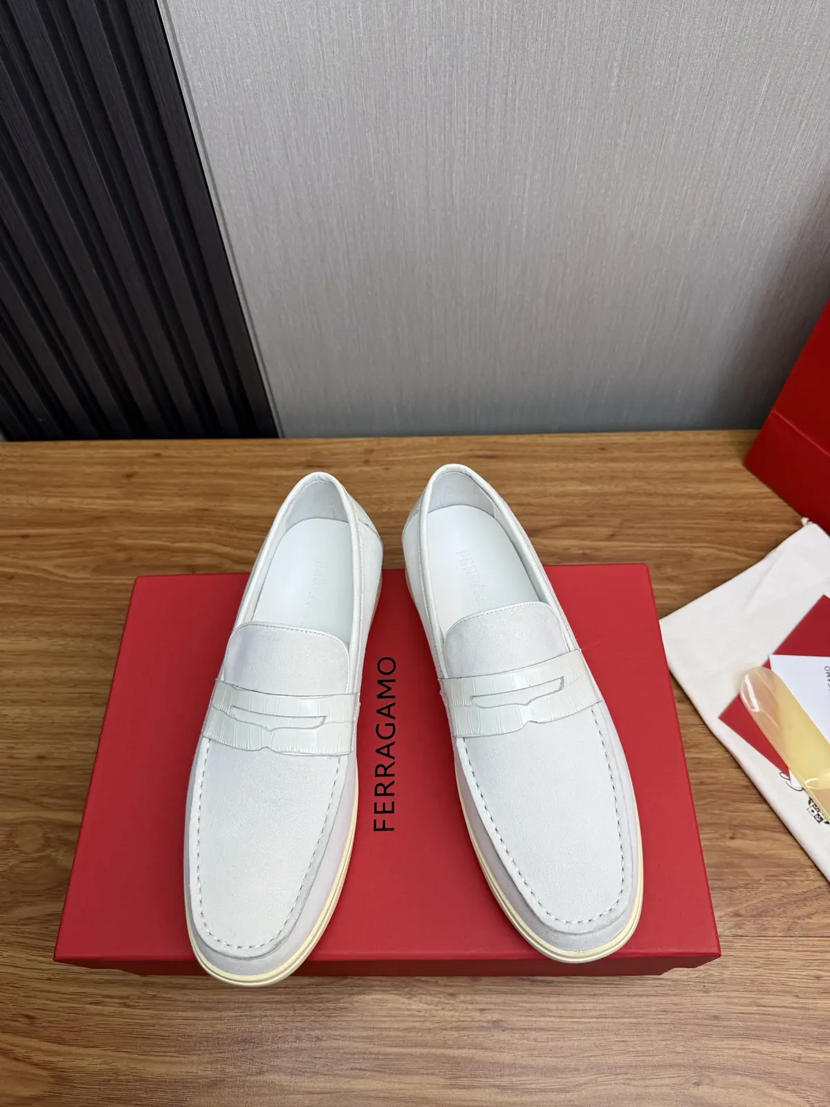 Ferragamo Style Leather Men's Shoes Lookbook Reference image 2