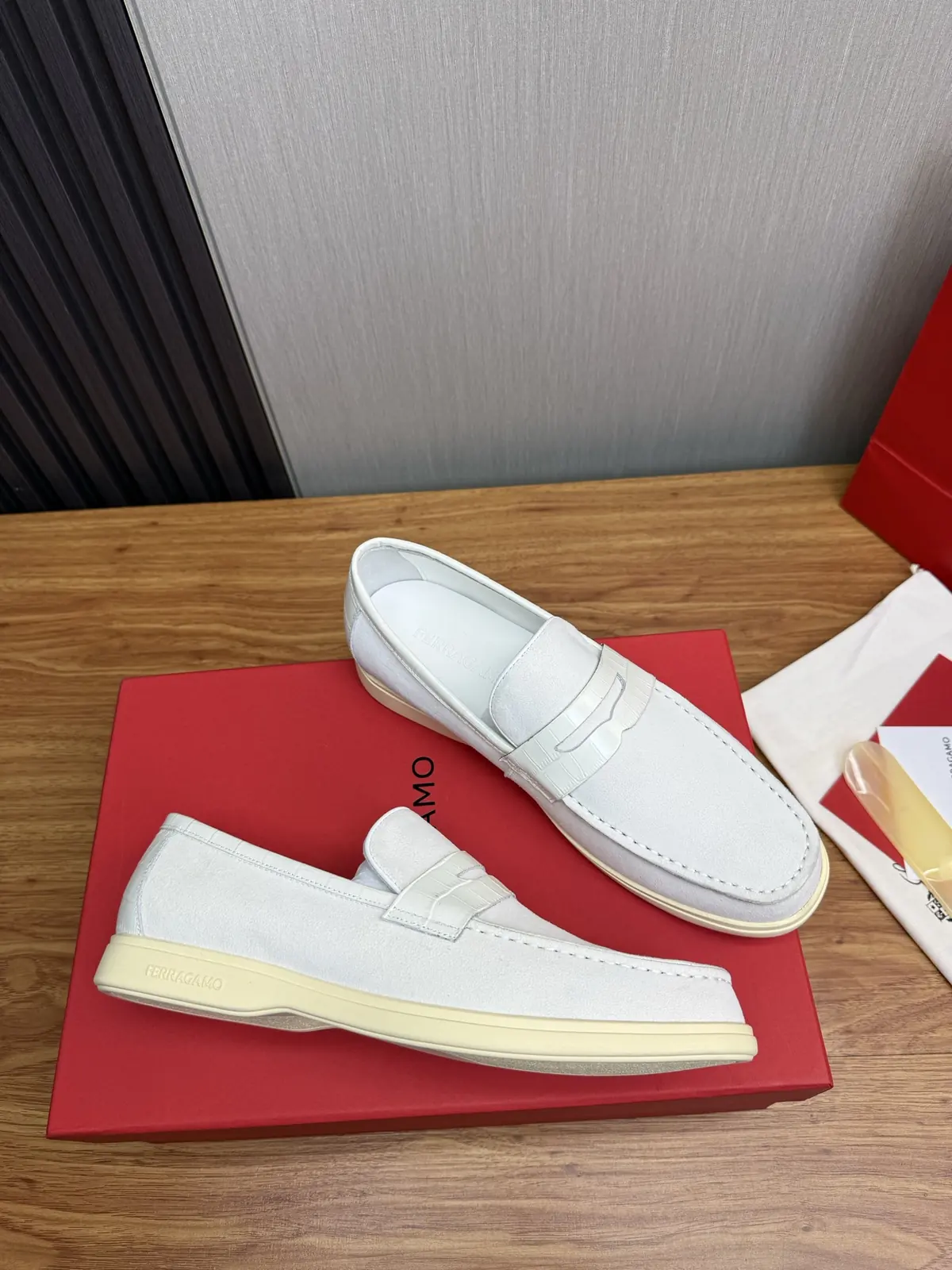Ferragamo Style Leather Men's Shoes Lookbook Reference image 6