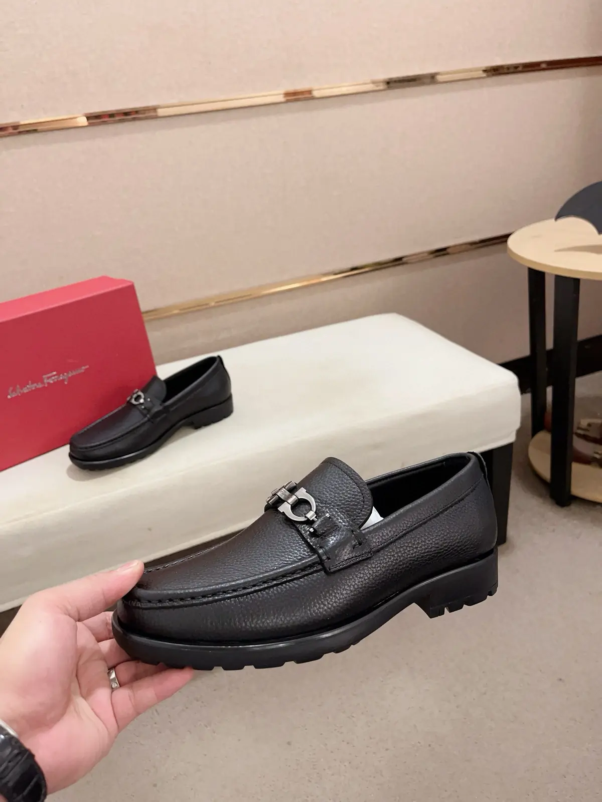 Ferragamo Style Leather Men's Shoes Lookbook Reference image 3