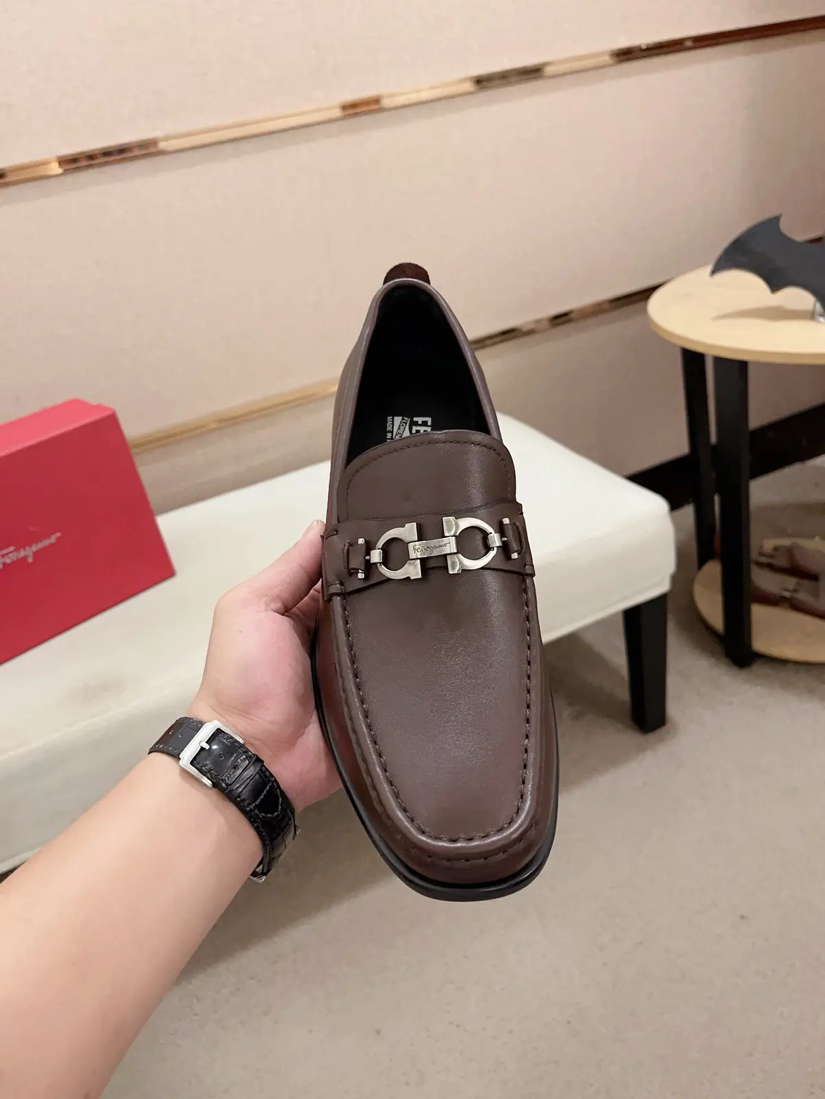 Ferragamo Style Leather Men's Shoes Lookbook Reference image 2