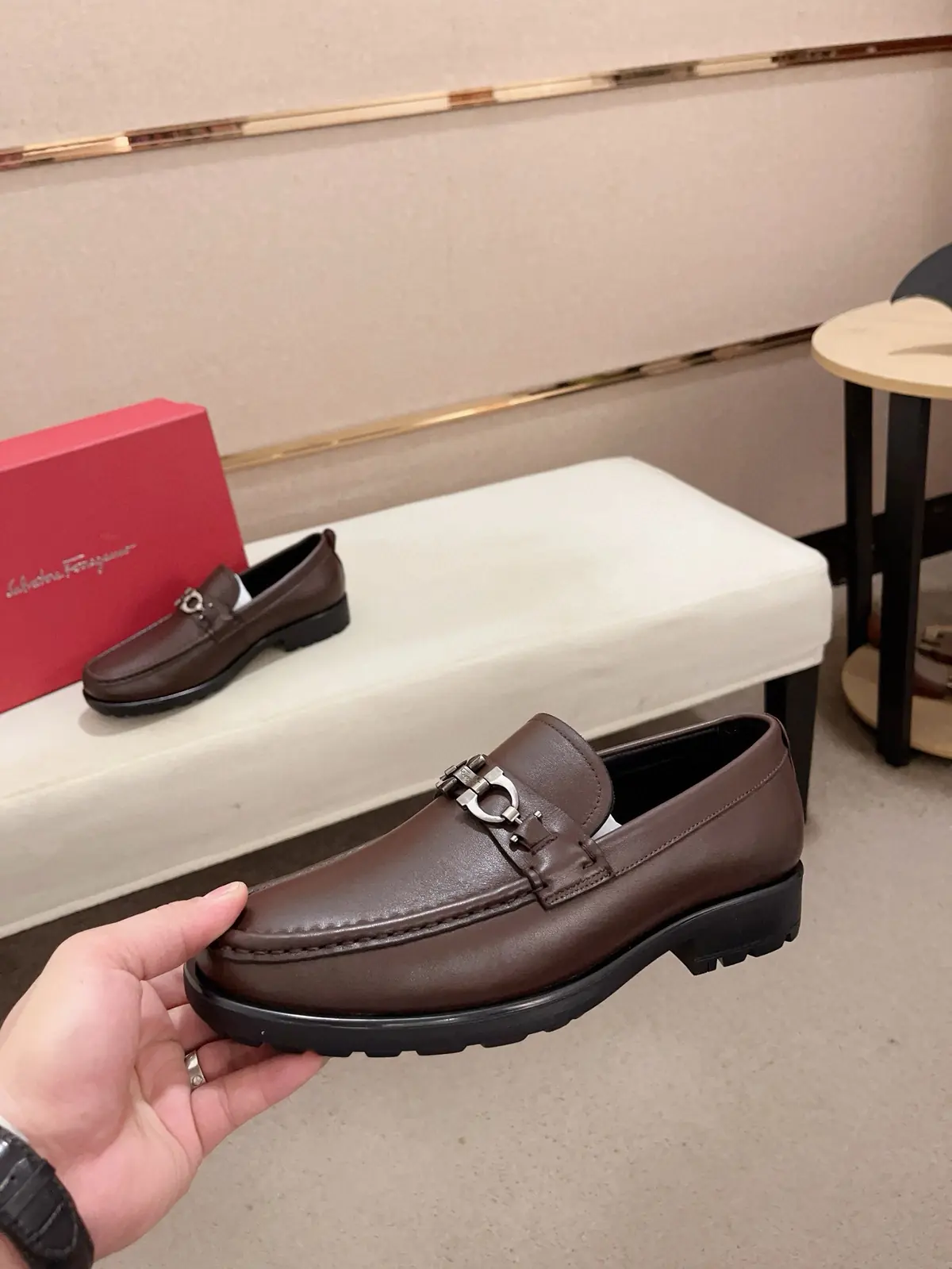 Ferragamo Style Leather Men's Shoes Lookbook Reference image 3