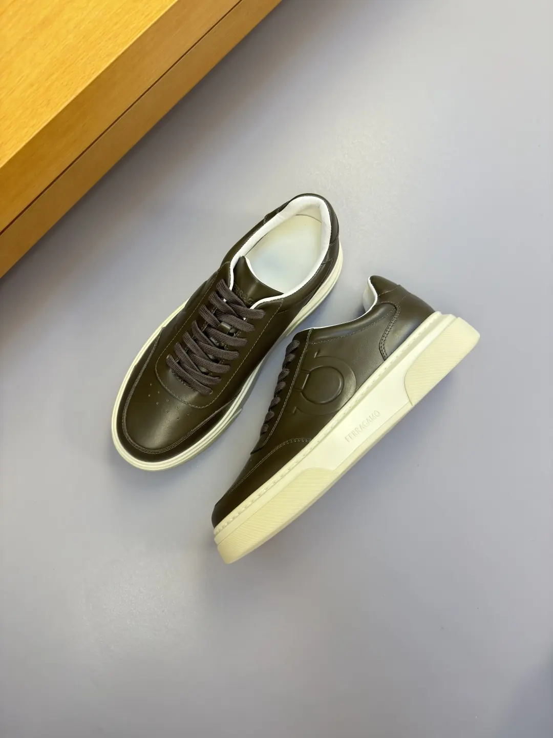 Ferragamo Style Leather Men's Shoes Lookbook Reference image 3