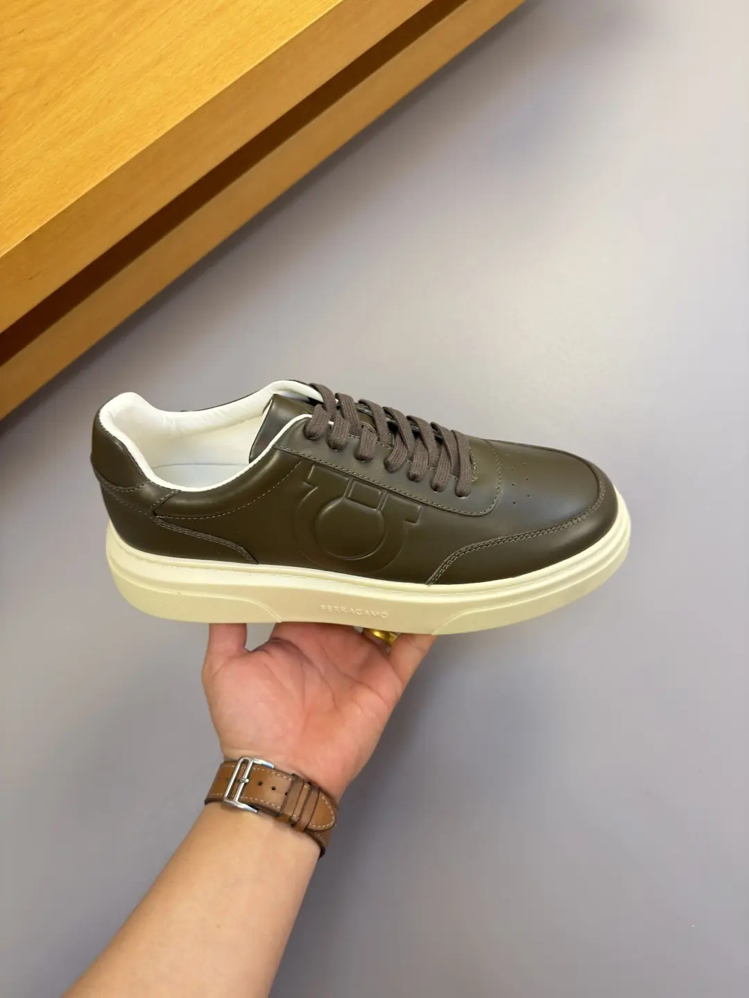 Ferragamo Style Leather Men's Shoes Lookbook Reference image 4