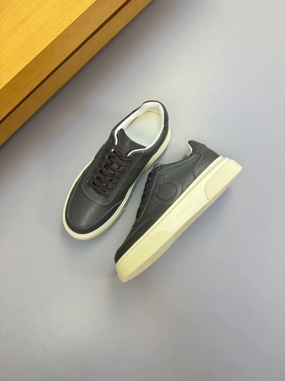 Ferragamo Style Leather Men's Shoes Lookbook Reference image 3
