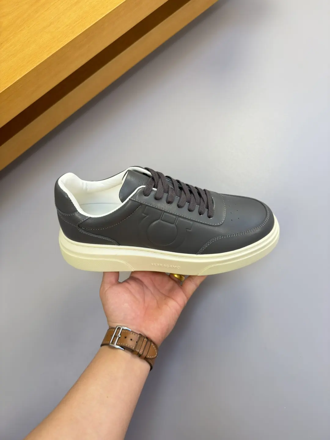 Ferragamo Style Leather Men's Shoes Lookbook Reference image 4