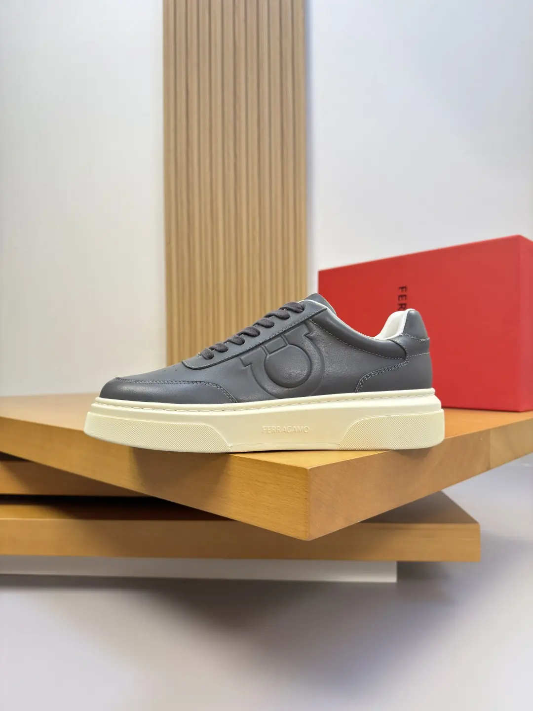 Ferragamo Style Leather Men's Shoes Lookbook Reference image 5