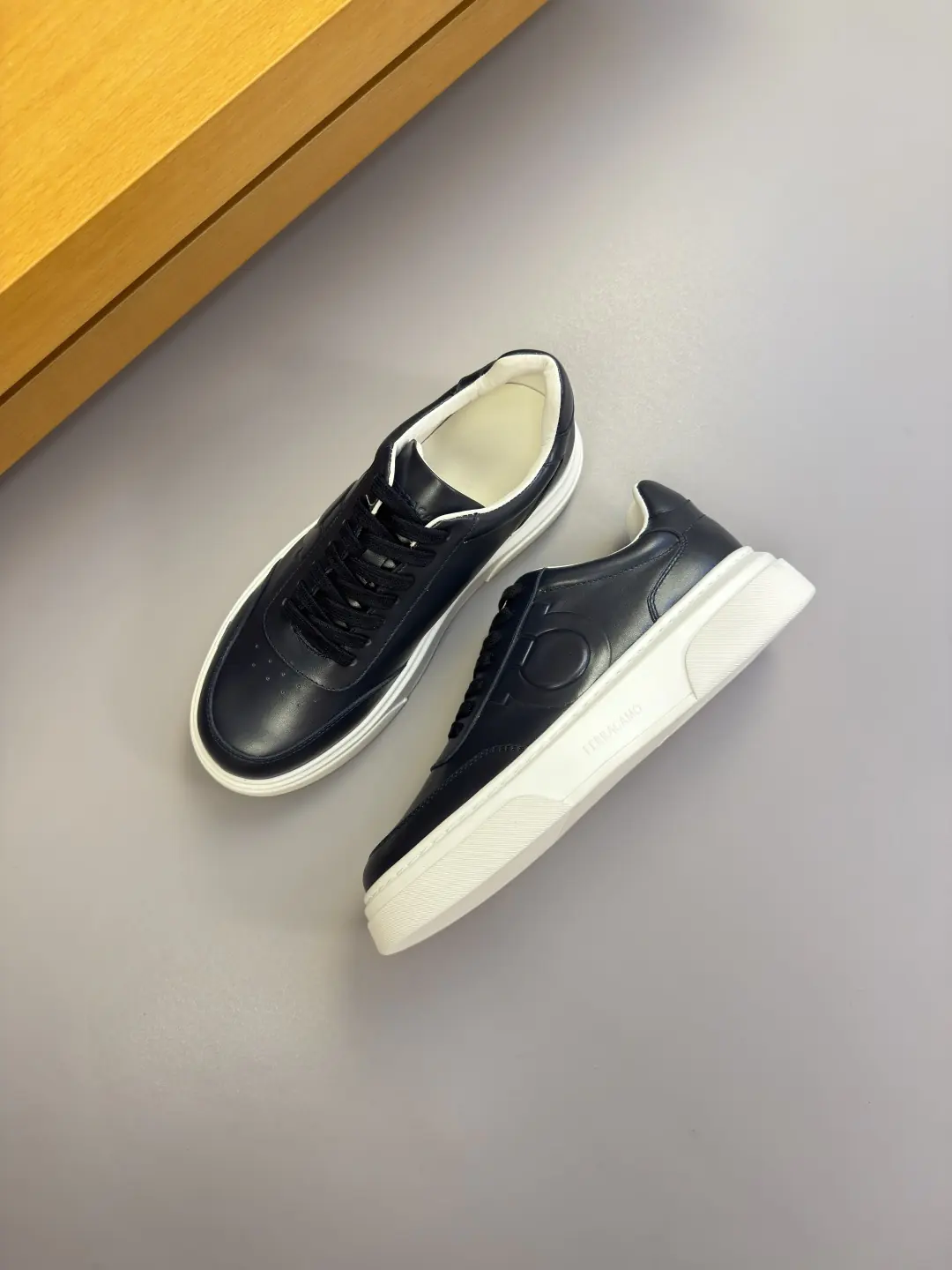 Ferragamo Style Leather Men's Shoes Lookbook Reference image 3