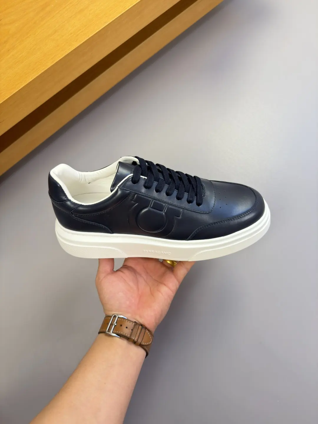 Ferragamo Style Leather Men's Shoes Lookbook Reference image 4