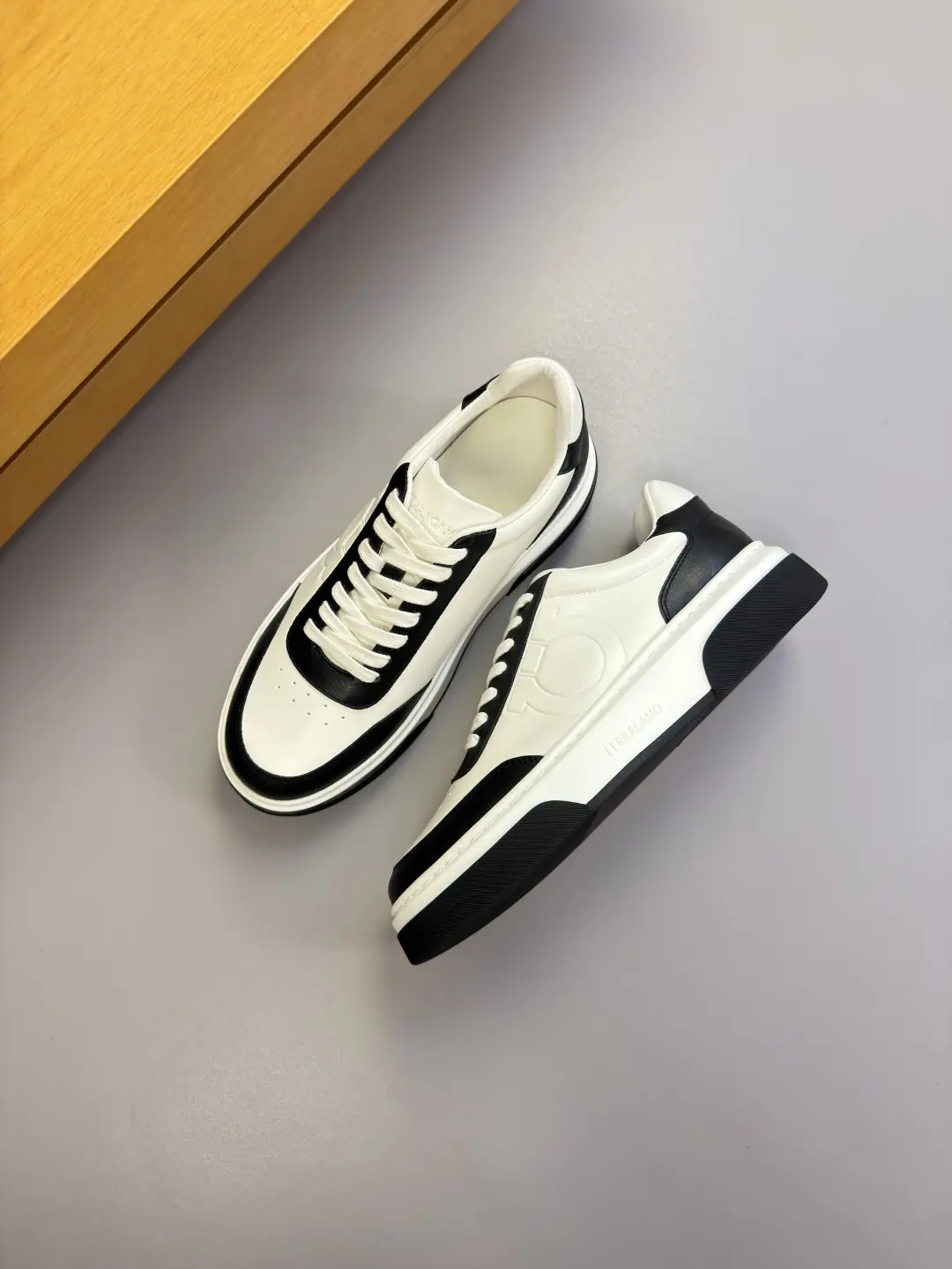 Ferragamo Style Leather Men's Shoes Lookbook Reference image 3