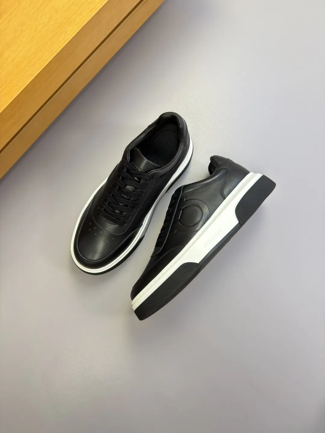 Ferragamo Style Leather Men's Shoes Lookbook Reference image 3