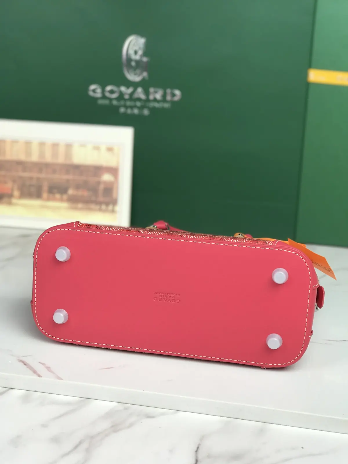 Goyard Style Black Leather Shoulder Bag Lookbook Reference image 4