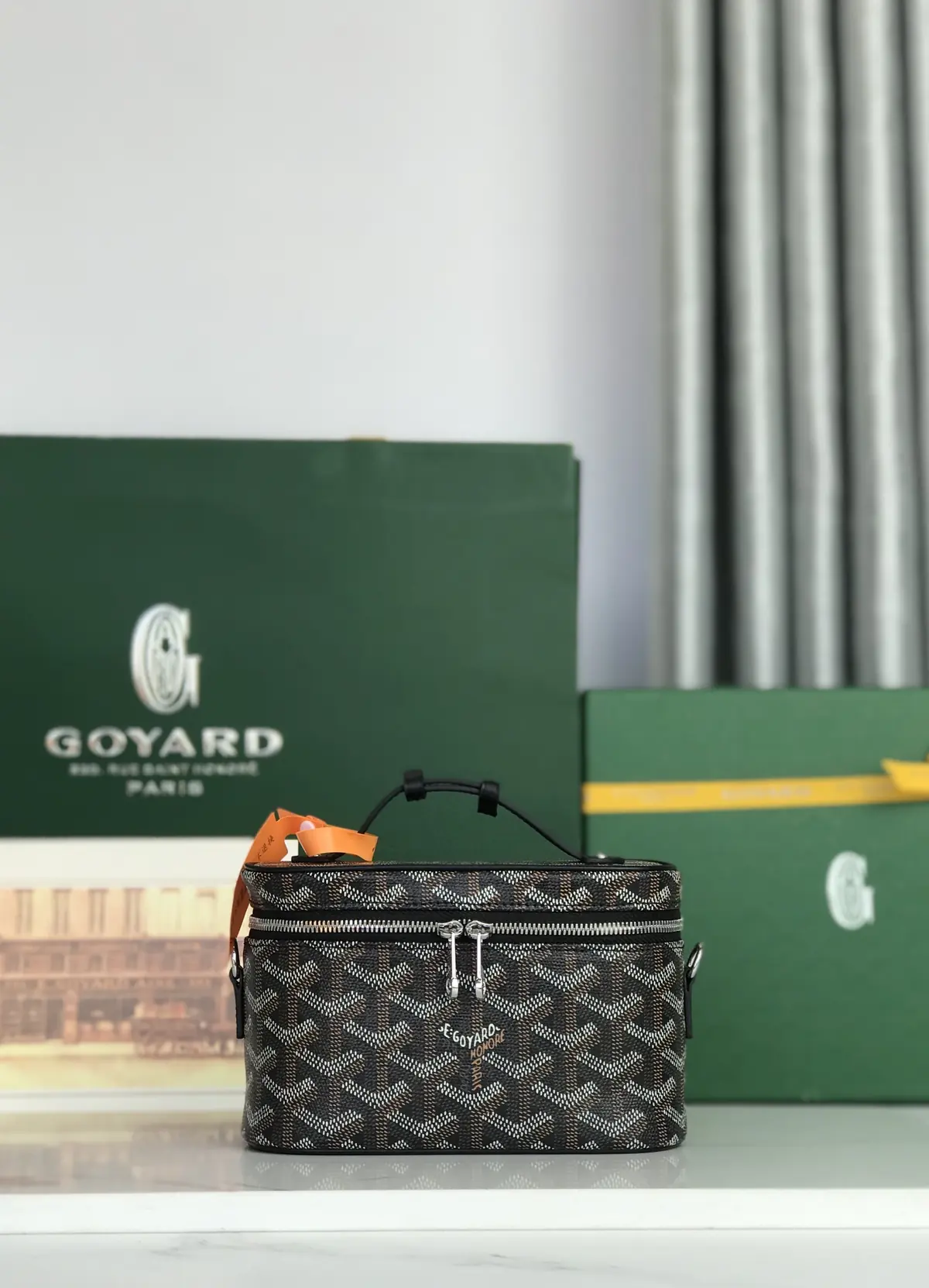 Goyard Style Leather Crossbody Bag Lookbook Reference image 1