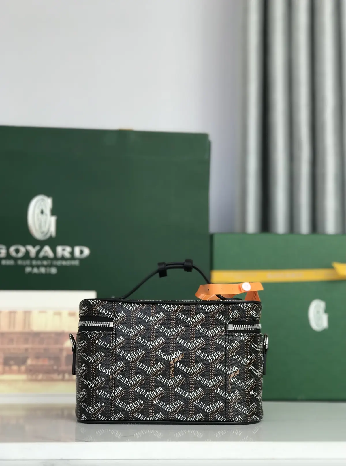 Goyard Style Leather Crossbody Bag Lookbook Reference image 3