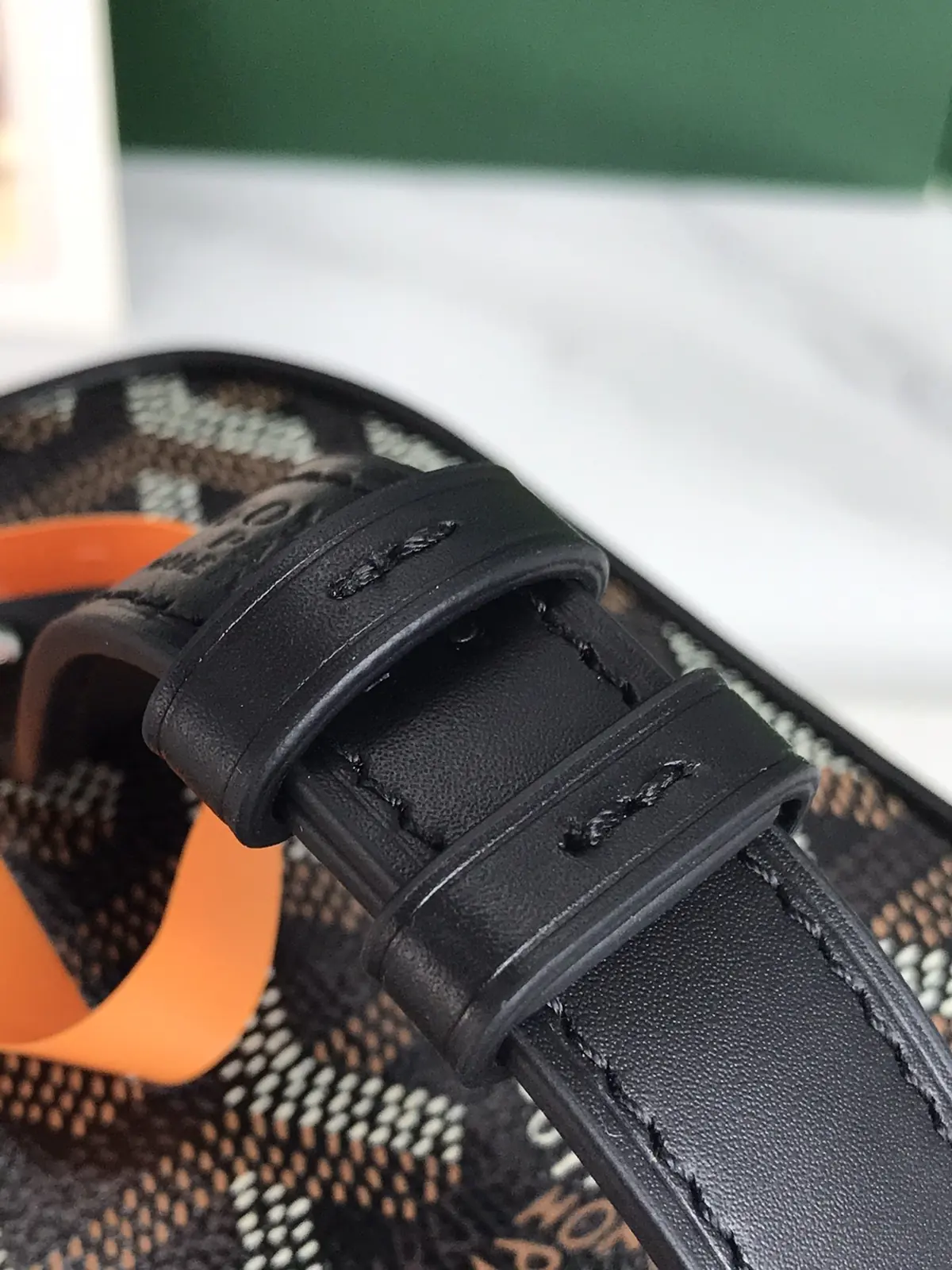 Goyard Style Leather Crossbody Bag Lookbook Reference image 5