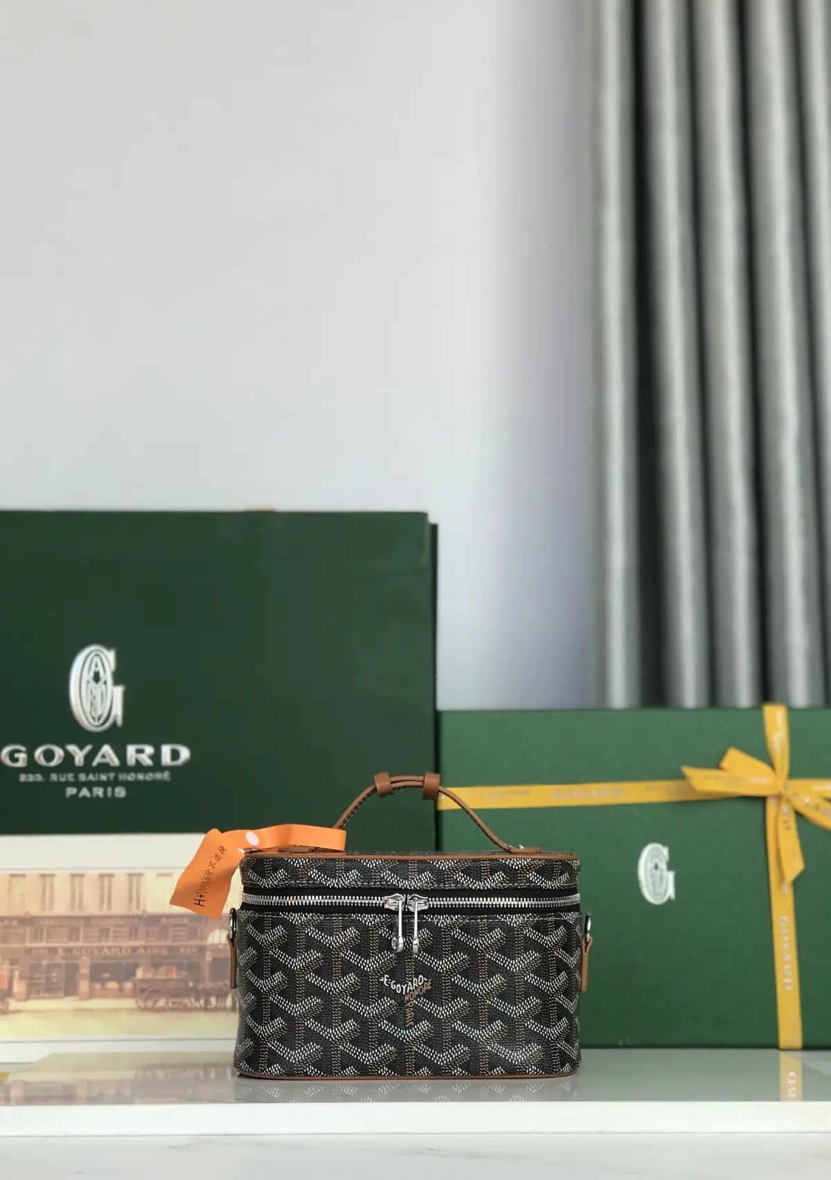 Goyard Style Leather Crossbody Bag Lookbook Reference image 1