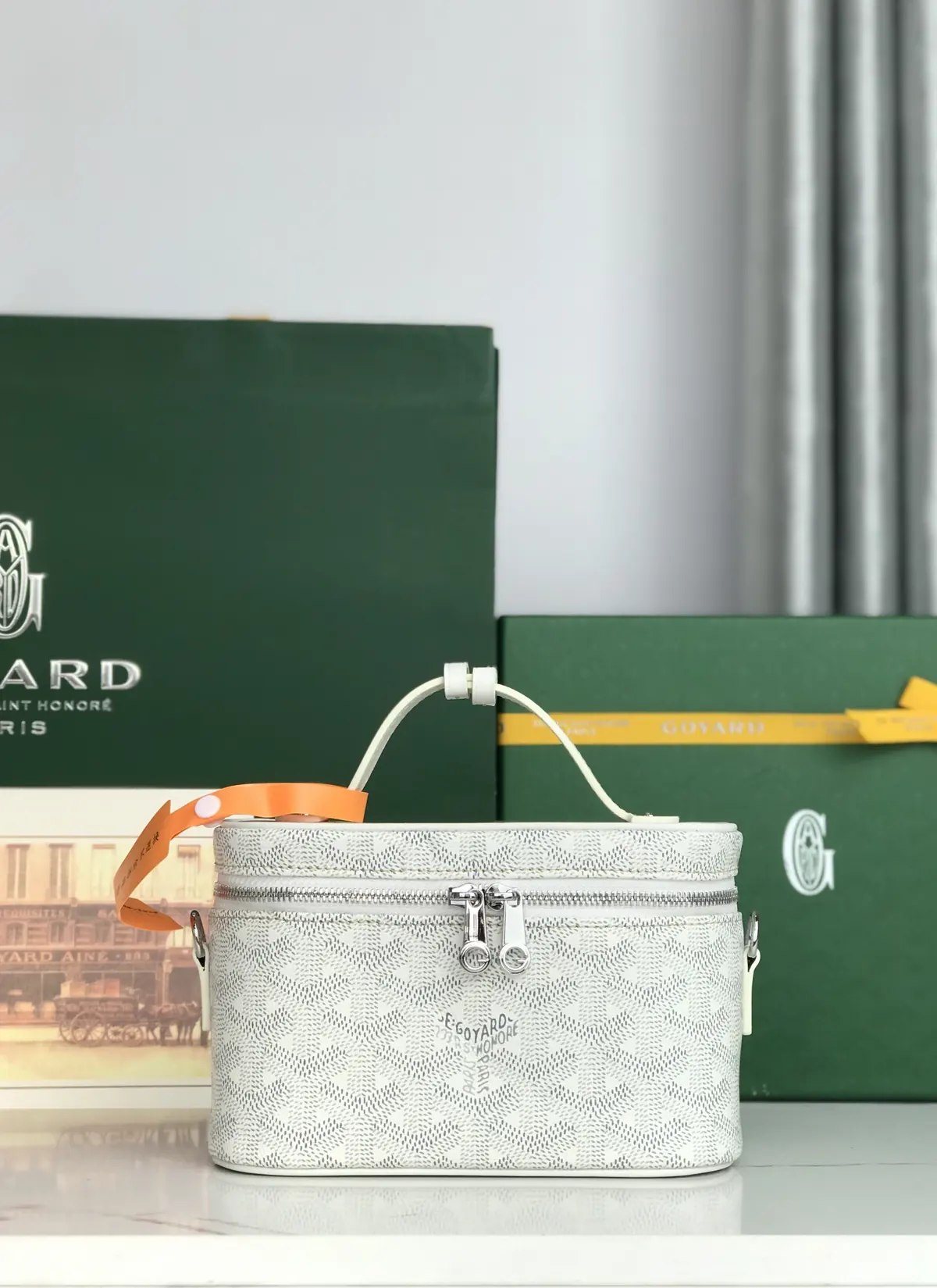 Goyard Style Leather Crossbody Bag Lookbook Reference image 1
